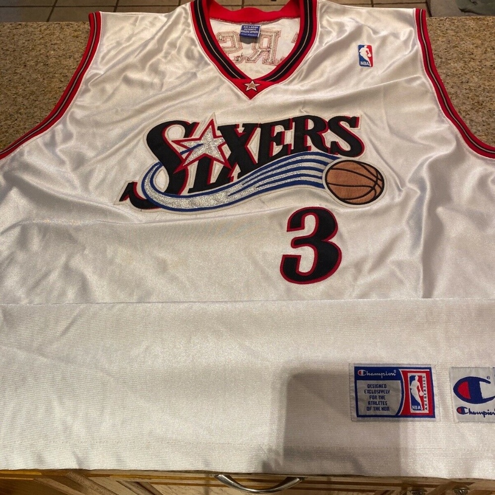 Champion Allen Iverson #3 Philadelphia 76ers Sewn